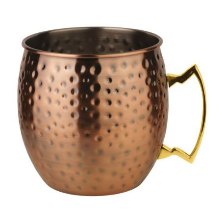 PADERNO MOSCOW MULE MARTELLATO RAME ANTICATO  CM.8E5 H.9E5 CL.50 -1-