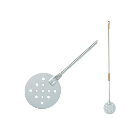 LILLY PALETTINO INOX TONDO FORATO PER CUOCERE  CM.22 H.1E70 -1-