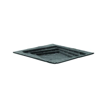 TT SCALA PIATTO QUADRATO VETRO NERO CM.24X24 H.2 -6- 