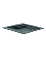 TT SCALA PIATTO QUADRATO VETRO NERO CM.24X24 H.2 -6- 