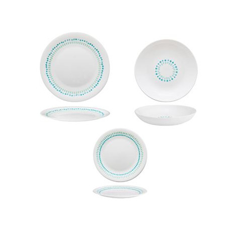 BMI MEDITERRANEO SET PIATTI 6 PIANI/6 FONDI/6 FRUTTA PEZZI 18 -1- 