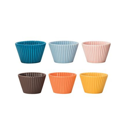 TOGNANA MINI CUP CAKE COLORI ASSORTITI  CM.7E5 H.5 PEZZI 6 -1-