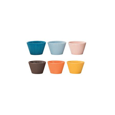 TOGNANA MINI CUP CAKE COLORI ASSORTITI  CM.4E7 H.3E1 PEZZI 6 -1-