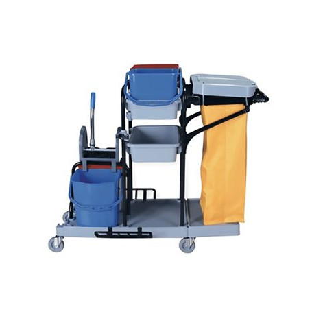 MRI CARRELLO SERVIZIO PULIZIE DOPPIO SECCHIO CM.132X75 H.110 -1- 