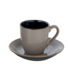 MRI CHARM GRIGIO PIATTINO PER TAZZA CAFFE 129542 -6-