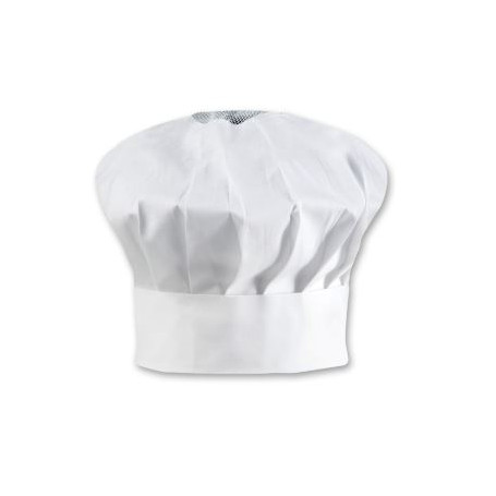 TOMA CAPPELLO CUOCO BIANCO REGOLABILE CON VELCRO 2 PEZZI -1-