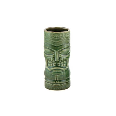 LIBBEY TIKI MUG BICCHIERE CERAMICA VERDE CL.59 H.17E5 -12-