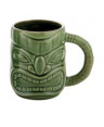 LIBBEY TIKI MUG BICCHIERE CERAMICA VERDE  8E3 H.11 CL.47 -12-