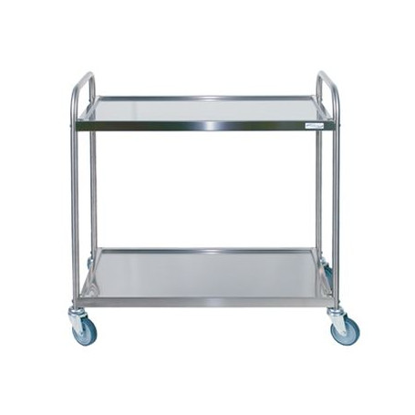 GTL CARRELLO SERVIZIO INOX 2 PIANI PORTATA KG.140 CM.103X52 H.93 -1-