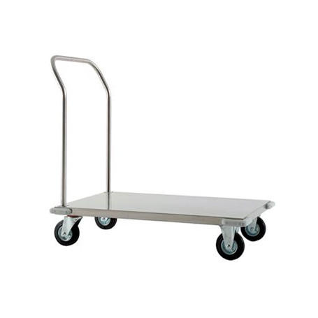 GTL CARRELLO PORTACASSE INOX 4 RUOTE PORTATA KG.200 CM.57X97 H.103 -1-