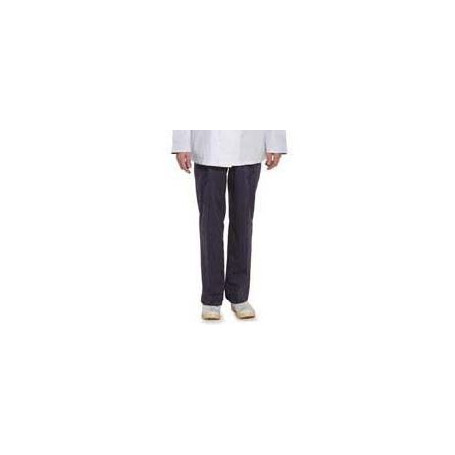 ISACCO PANTALONE CUOCO GESSATO RIGA NERA TAGLIA XXL -1-