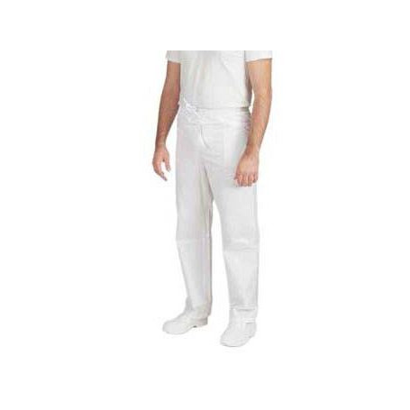 GIBLORS ALAN PANTALONE BIANCO CON LACCIO TAGLIA M -1-