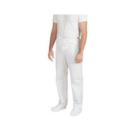 GIBLORS ALAN PANTALONE BIANCO CON LACCIO TAGLIA L -1-