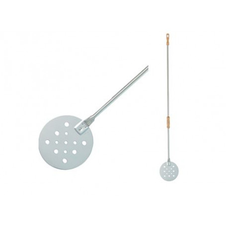 LILLY PALETTINO INOX TONDO FORATO PER CUOCERE  CM.20 H.1E70 -1-