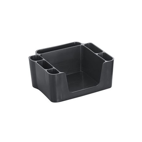 MC CONTENITORE PER BANCO ORGANIZER BAR NERO 6 POSTI CM.25X22 H.11 -1-