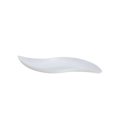 GP PLAST FINGER PIATTINO FOGLIA IN ABS BIANCO CM.19X6E5 PEZZI 25 -1-