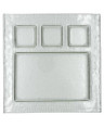 JUSTGLASS PIATTO QUADRATO 4 SCOMPARTI CM.30X30 -6-