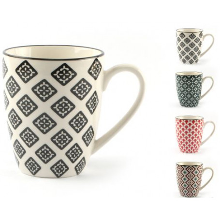 LNS MOSAIK TAZZA MUG DECORI MIX  CM.8E5 H.10 CL.16 -4-