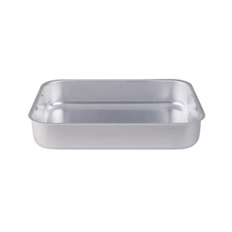 AGNELLI ALLUMINIO LASAGNERA RETTANGOLARE 2 MANIGLIE CM.40X29 H.5E5 -1-