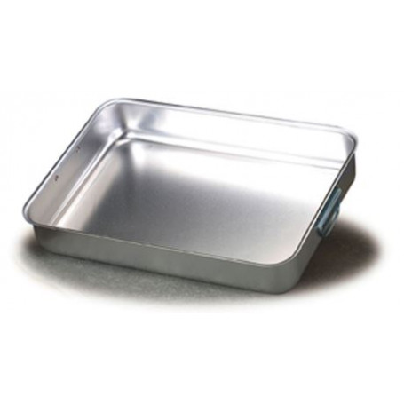 AGNELLI ALLUMINIO LASAGNERA RETTANGOLARE 2 MANIGLIE CM.32X23 H.5E5 -1-