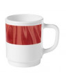 BMI NATURA ROSSO TAZZA MUG IMPILABILE  CM.10E5 H.9 CL.25E8 -6-