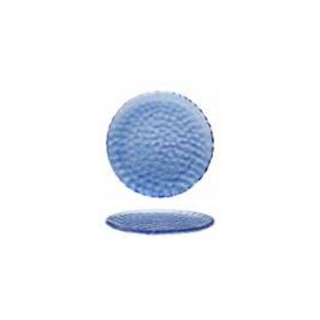 MRI POIS VETRO BLU PIATTINO PANE  CM.12 -6-