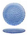 MRI POIS VETRO BLU PIATTINO PANE  CM.12 -6-