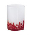 MURANO VENICE BICCHIERE ACQUA OPALE ROSSO  CM.7,8 H.10 CL.28 -6-