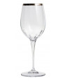 TT OPTIC CALICE VINO BIANCO FILO PLATINO  CM.6E3 H.22E5 CL.38E5 -6-