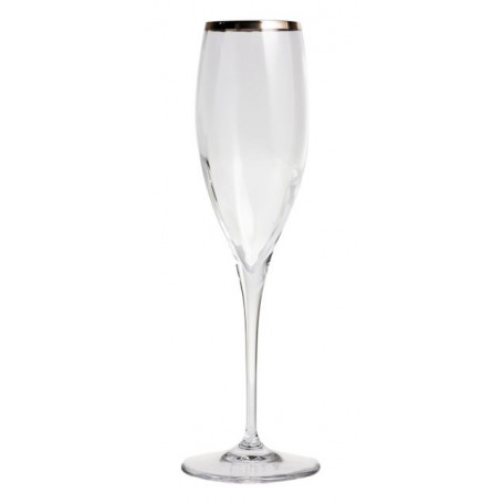 TT OPTIC FLUTE CHAMPAGNE FILO PLATINO  CM.5E2 H.24E5 CL.26 -6-