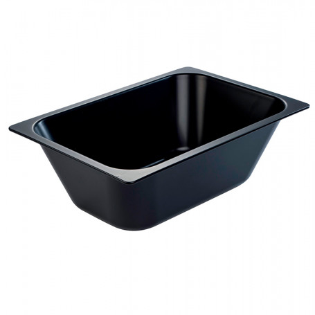 EEE VASCHE PER GELATO IN PLASTICA NERA CM.25X36 H.12 LT.5E8 -1-