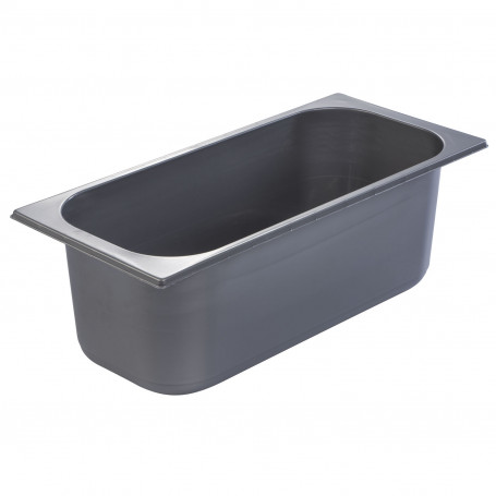 MRT VASCHE PER GELATO GR.70 IN PLASTICA GRIGIO CM.36X16E5 H.12 LT.5 PEZZI 90 -1-