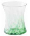 MURANO ALEX BICCHIERE ACQUA OPALE VERDE  CM.8,9 H.11 CL.30 -6-