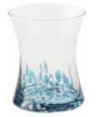 MURANO ALEX BICCHIERE ACQUA OPALE MARE  CM.8,9 H.11 CL.30 -6-