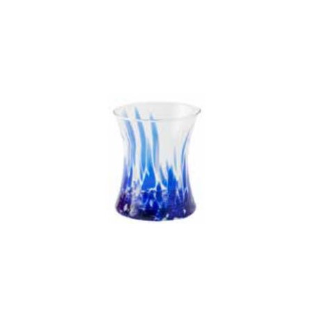 MURANO ALEX BICCHIERE ACQUA OPALE BLU  CM.8E9 H.11 CL.30 -6-