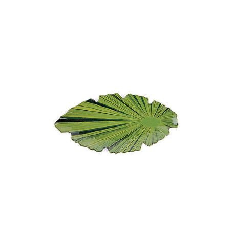 PADERNO PIATTO FOGLIA VERDE IN MLN CM.52X25 H.4 -1-