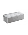 PDO PORTASPEZIE 4 SCOMPARTI CON COPERCHIO INOX CM.32X16 H.10 -1-