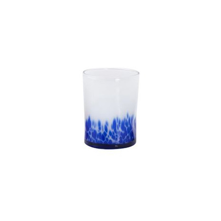 MURANO VENICE BICCHIERE ACQUA OPALE BLU  CM.7,8 H.10 CL.28 PEZZI 6 -1-