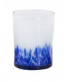 MURANO VENICE BICCHIERE ACQUA OPALE BLU  CM.7,8 H.10 CL.28 PEZZI 6 -1-