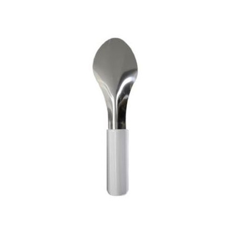 TX MINI SPATOLA GELATO INOX PER CARAPINA MANICO BIANCO IN PP. CM.21E5 -1- 