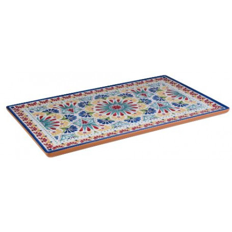 ARABESQUE VASSOIO RETTANGOLARE GN 1/1 IN MELAMINA CM.53X32,5 H.2 -1-